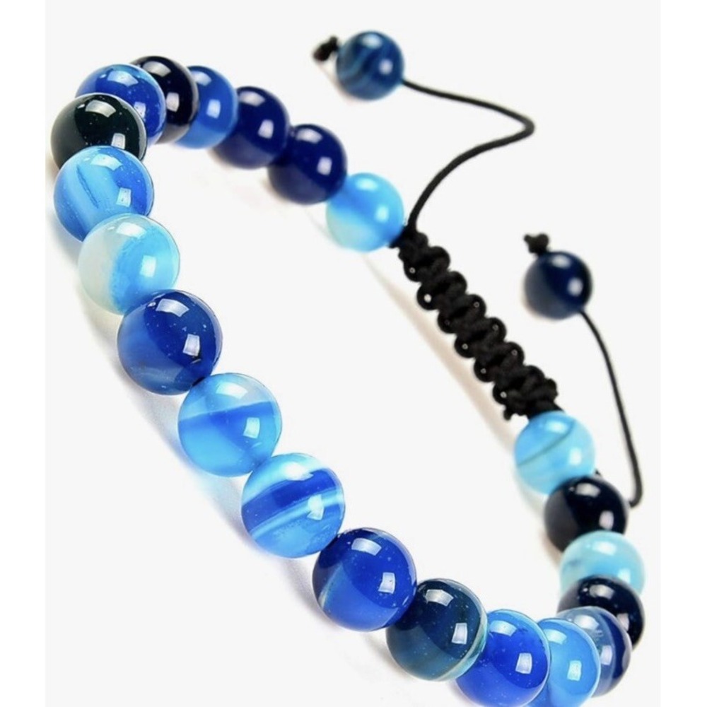 Natural Healing‎ Power Bracelets Gemstone Crystal Beads Unisex Adjustable Bangle